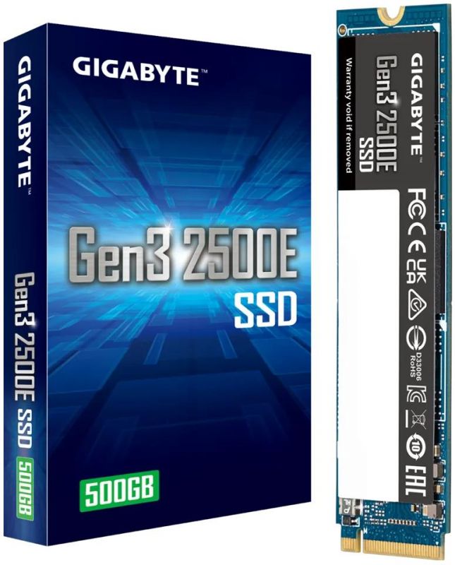 Накопичувач SSD GIGABYTE M.2  500GB PCIe 3.0 2500E