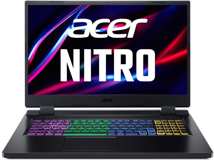 Ноутбук Acer Nitro 5 AN517-55 17.3" FHD IPS, Intel i7-12650H, 16GB, F512GB, NVD4060-8, Lin, чорний