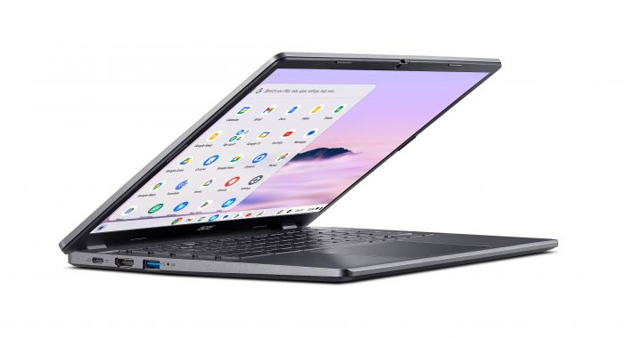 Ноутбук Acer Chromebook Plus CB514-3HT 14" WUXGA IPS Touch, AMD R3-7320C, 8GB, F512GB, UMA, ChromeOS, сірий