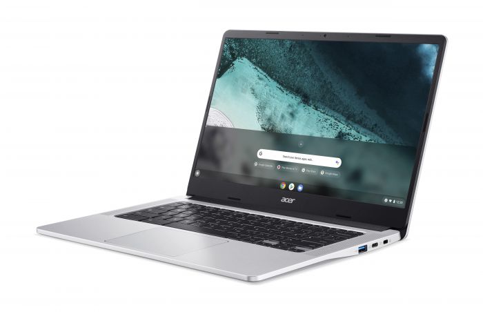 Ноутбук Acer Chromebook CB314-3H 14" FHD IPS, Intel P N6000, 8GB, F128GB, UMA, ChromeOS, сріблястий