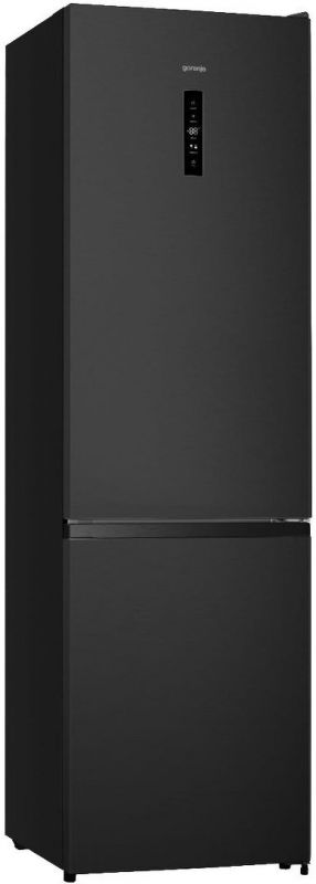 Холодильник з нижн. мороз. камерою Gorenje, 200х60х60см, 2 двері, 238(98)л, А+, NF+, Зона св-ті, Зовн. Дисп, Чорний