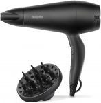 Фен Babyliss, 2000Вт, 2 режими, іонізація, хол. обдув, 2 насадки, чорний Фен Babyliss, 2000Вт, 2 режими, іонізація, хол. обдув, 2 насадки, чорний
