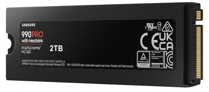 Накопичувач SSD Samsung M.2 2TB PCIe 4.0 990PRO + радіатор