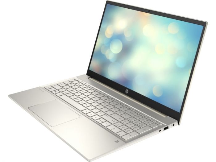 Ноутбук HP Pavilion 15-eh1131ua 15.6" FHD IPS AG, AMD R7-5700U, 16GB, F512GB, UMA, DOS, золотистий