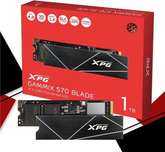 Накопичувач SSD ADATA M.2 1TB PCIe 4.0 XPG GAMMIX S70 BLADE