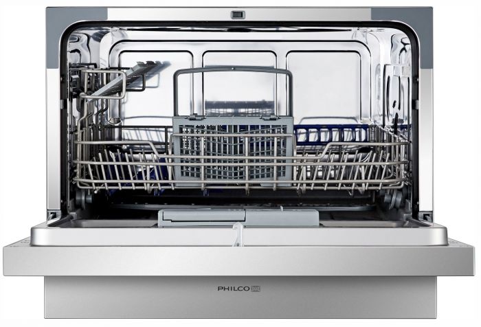 Посудомийна машина Philco настільна, 6компл., F, 55см, дисплей, білий