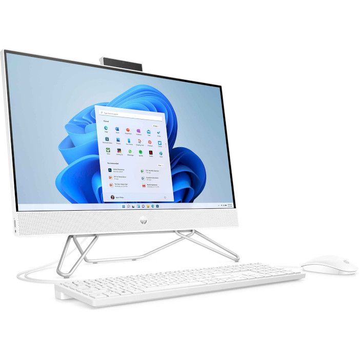 Комп'ютер персональний моноблок HP 205-G8 23.8" FHD IPS AG, AMD R3-5300U, 8GB, F256GB, UMA, WiFi, кл+м, 2р, DOS, білий