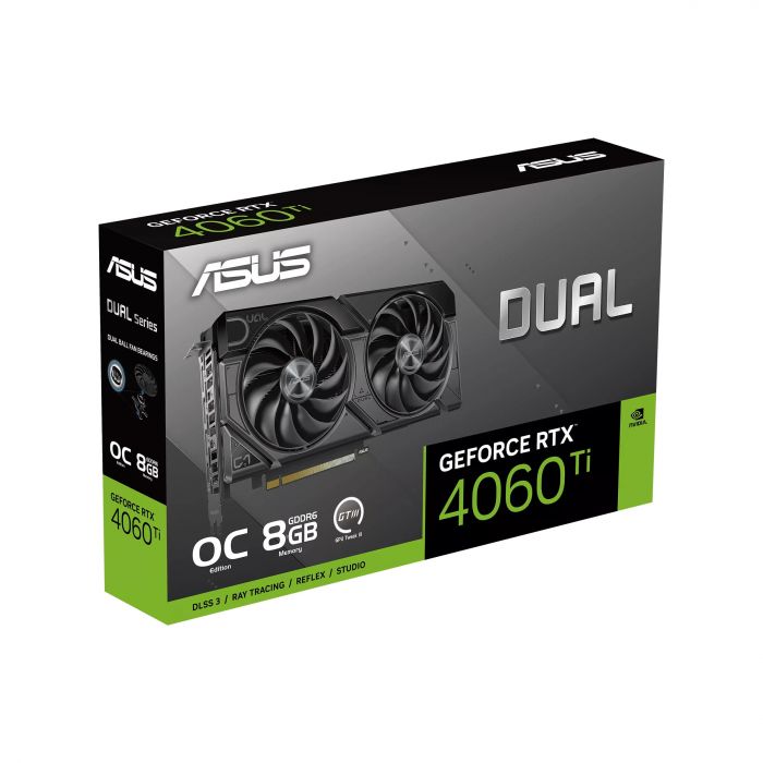 Відеокарта ASUS GeForce RTX 4060 Ti 8GB GDDR6 DUAL OC EVO DUAL-RTX4060TI-O8G-EVO