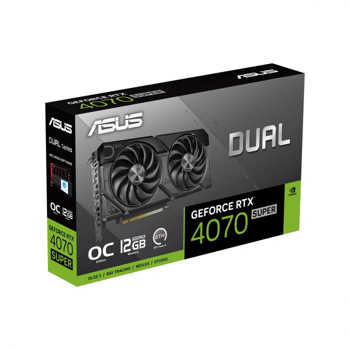 Відеокарта ASUS GeForce RTX 4070 SUPER 12GB GDDR6X OC EVO DUAL-RTX4070S-O12G-EVO