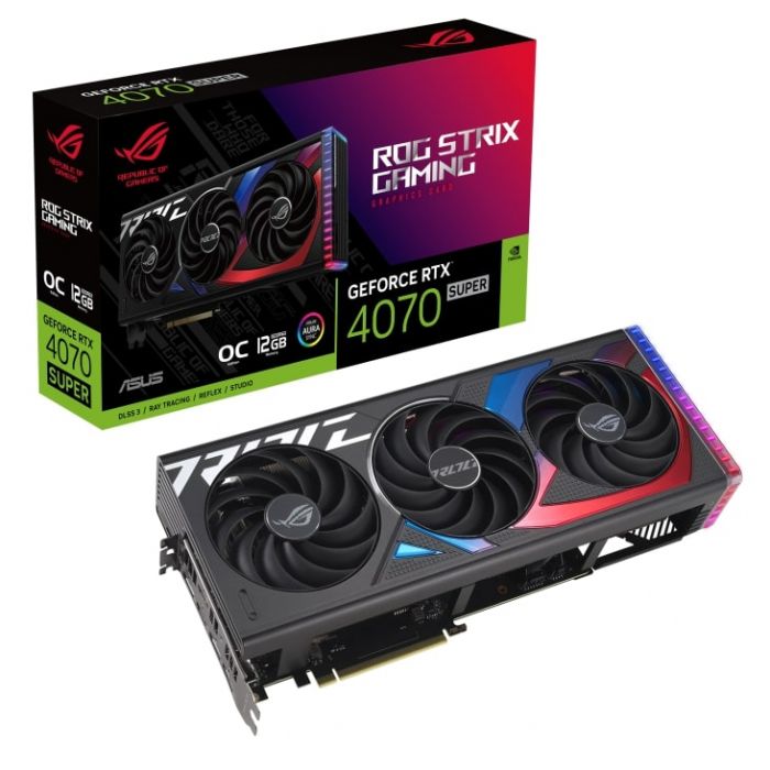 Відеокарта ASUS GeForce RTX 4070 SUPER 12GB GDDR6X STRIX OC ROG-STRIX-RTX4070S-O12G-GAMING