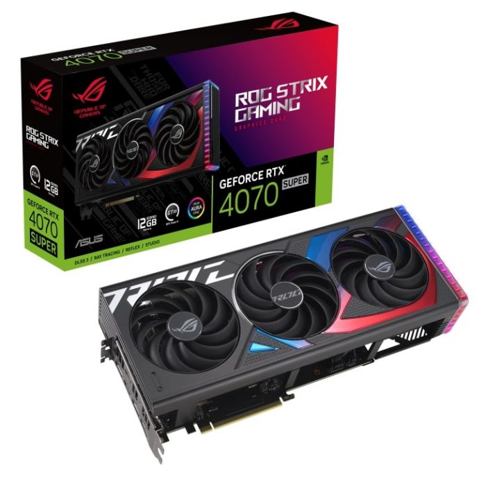 Відеокарта ASUS GeForce RTX 4070 SUPER 12GB GDDR6X STRIX ROG-STRIX-RTX4070S-12G-GAMING