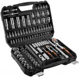 Набір інструментів Neo Tools, Набір торцевих головок, 110шт, 1/2", 1/4", CrV, кейс