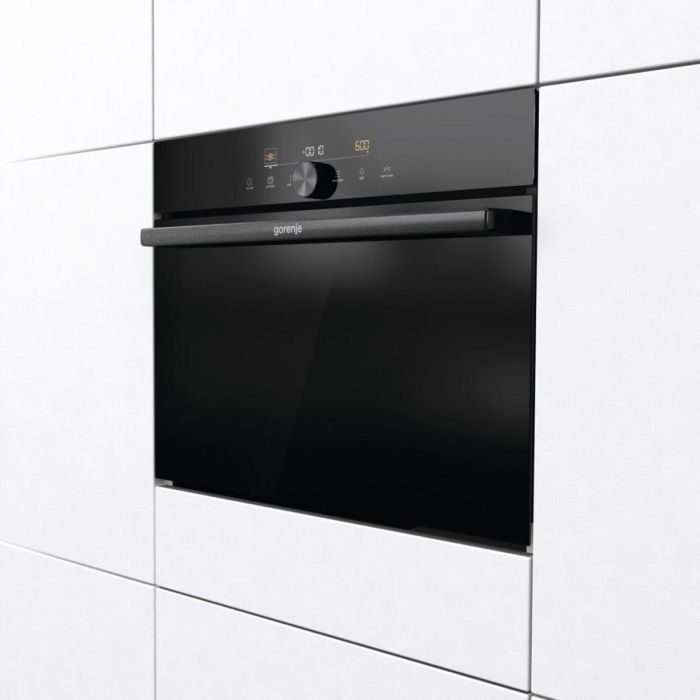 Духова шафа Gorenje електрична компактна, 50л, A+, дисплей, ф-ція мікрохвиль, чорний