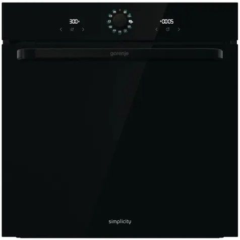 Духова шафа Gorenje електрична, 77л, A, пара, дисплей, макс.темпер.-300, чорний