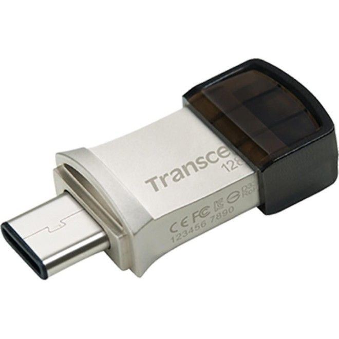 Накопичувач Transcend 128GB USB 3.1 Type-A + Type-C 890 R90/W30MB/s