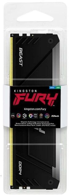 Пам'ять ПК Kingston DDR4 32GB 3200 FURY Beast RGB