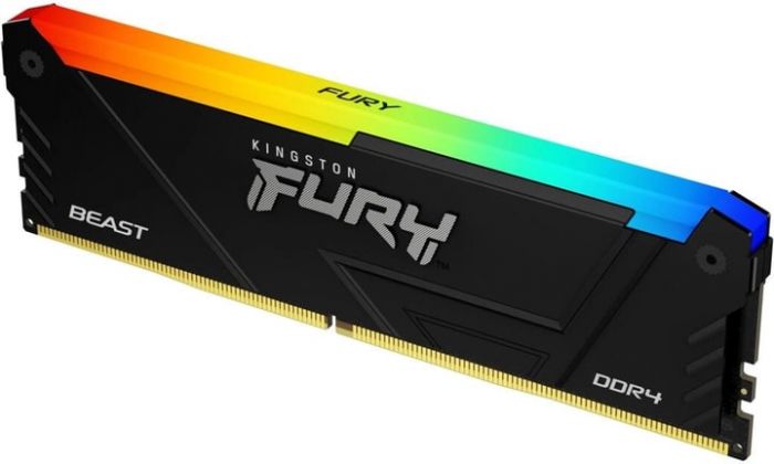 Пам'ять ПК Kingston DDR4 32GB KIT (16GBx2) 2666 FURY Beast RGB