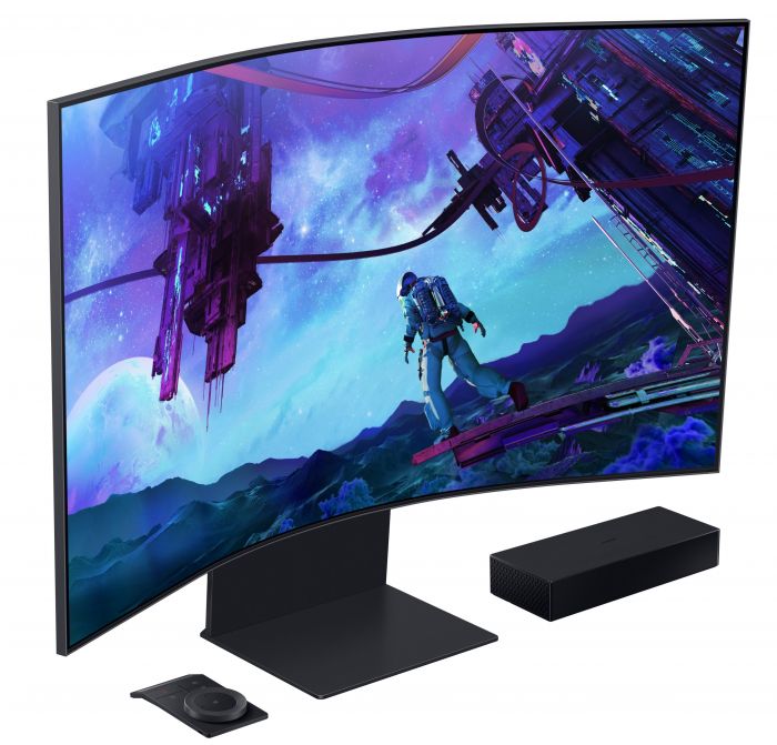 Монітор Samsung 57" Odyssey ARK 2nd Gen. G97NC HDMI, DP, USB, BT, VA, 3840x2160, 165Hz, 1ms