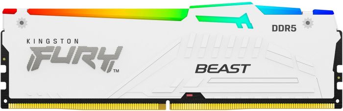 Пам'ять ПК Kingston DDR5 32GB 5200 FURY Beast  RGB EXPO Білий