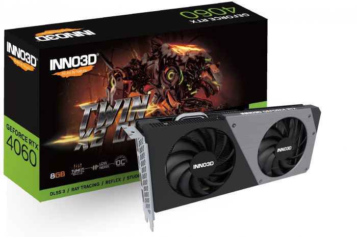 Відеокарта INNO3D GeForce RTX 4060 8GB GDDR6 TWIN X2 OC