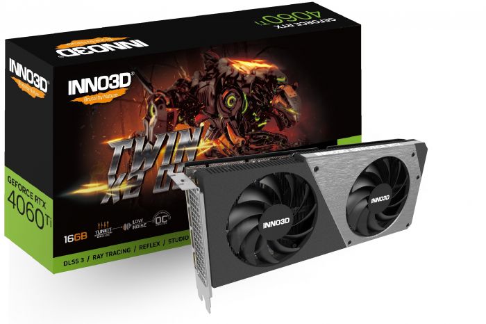 Відеокарта INNO3D GeForce RTX 4060 Ti 16GB GDDR6 TWIN X2 OC