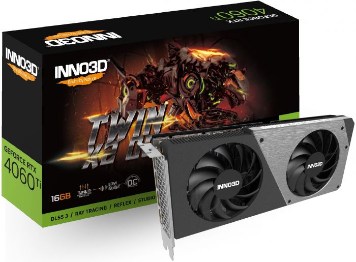 Відеокарта INNO3D GeForce RTX 4060 Ti 16GB GDDR6 TWIN X2 OC