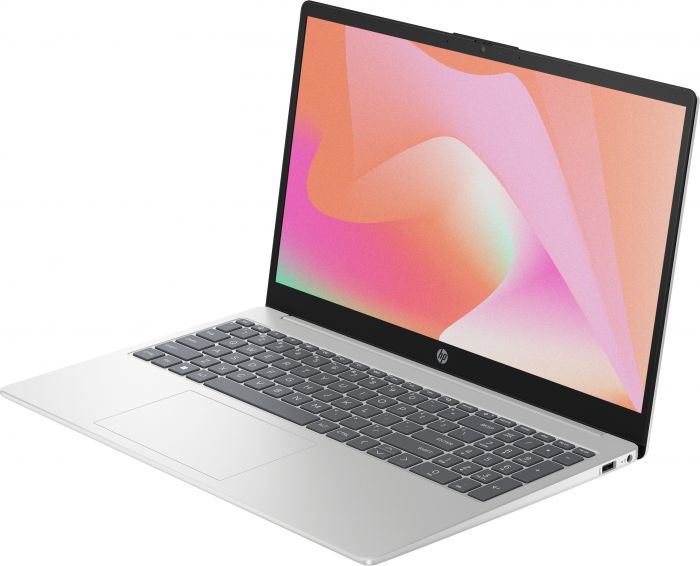 Ноутбук HP 15-fd0067ua 15.6" FHD IPS AG, Intel i5-1335U, 16GB, F512GB, UMA, DOS, сріблястий