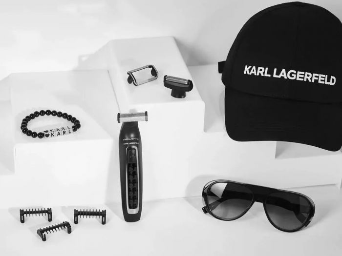 Тример Rowenta & Karl Lagerfeld Forever Sharp, для бороди, вусів, акум., роторний мотор, насадок-4, титан.напил., чорний