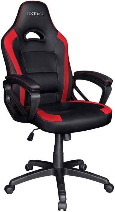 Крісло Trust GXT 701 RYON, ПУ шкіра, Foldable Armrests, червоний