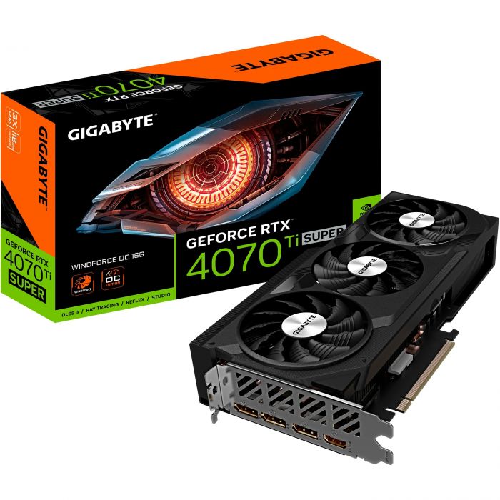 Відеокарта GIGABYTE GeForce RTX 4070 Ti SUPER 16GB GDDR6X WINDFORCE OC