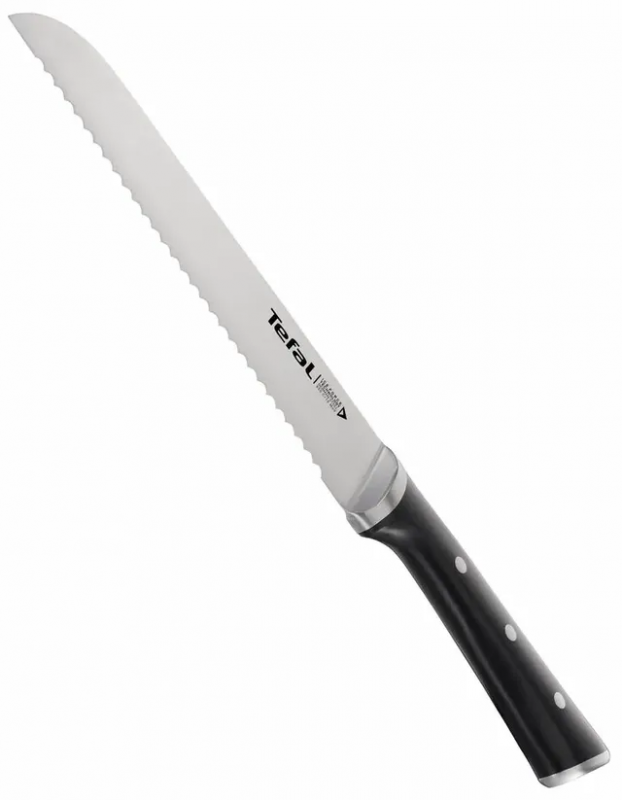 Набір ножів Tefal Ice Force, дерев'яна колода, 7шт, дерево, пластик, нержавіюча сталь, чорний