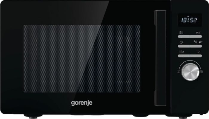 Мікрохвильова піч Gorenje, 23л, електр. керув., 800Вт, гриль, дисплей, чорний