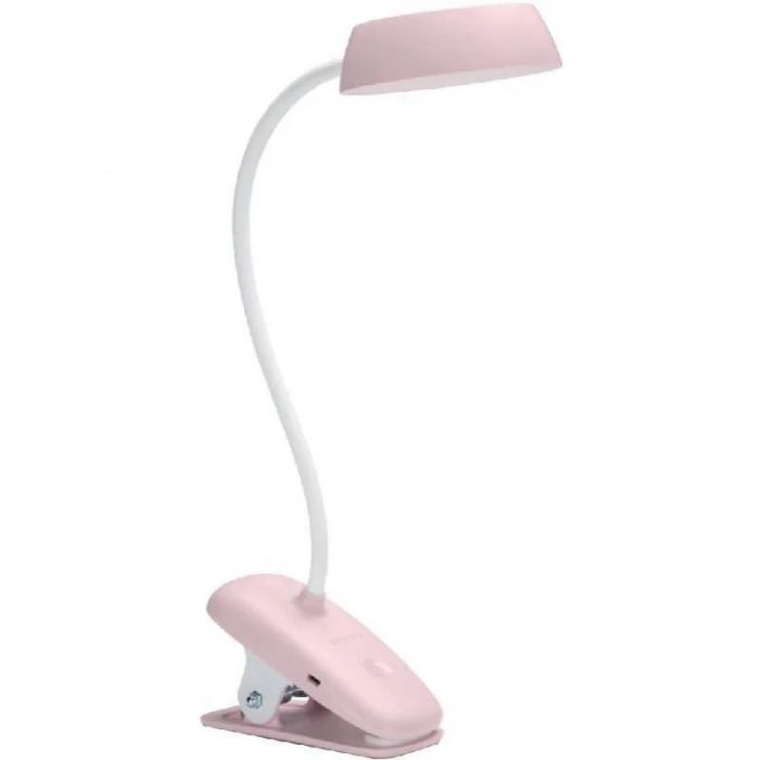 Лампа настільна з акумулятором Philips Donutclip 3Вт 4000K 1200мАг USB-A рожевий