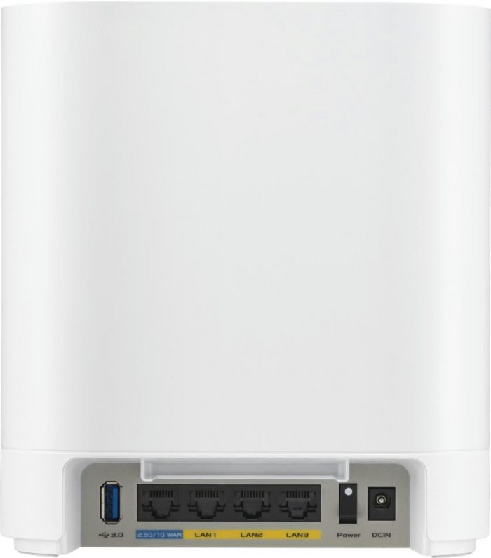 Система WiFi-Mesh ASUS ExpertWiFi EBM68 AX7800, 3xGE LAN, 1x2.5GE WAN, 1xUSB3.2, 1мод, білий
