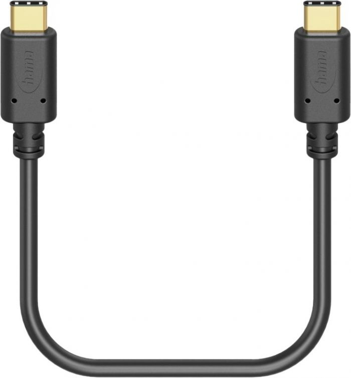 Кабель заряджання/синхронізації Hama USB-С > USB-C, 1,5м ,чорний