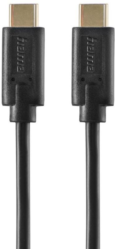 Кабель заряджання/синхронізації Hama USB-С > USB-C, 1,5м ,чорний