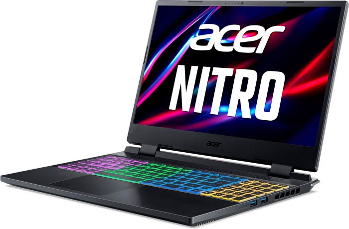 Ноутбук Acer Nitro 5 AN515-58 15.6" FHD IPS, Intel i7-12650H, 16GB, F512GB, NVD4060-8, Lin, чорний