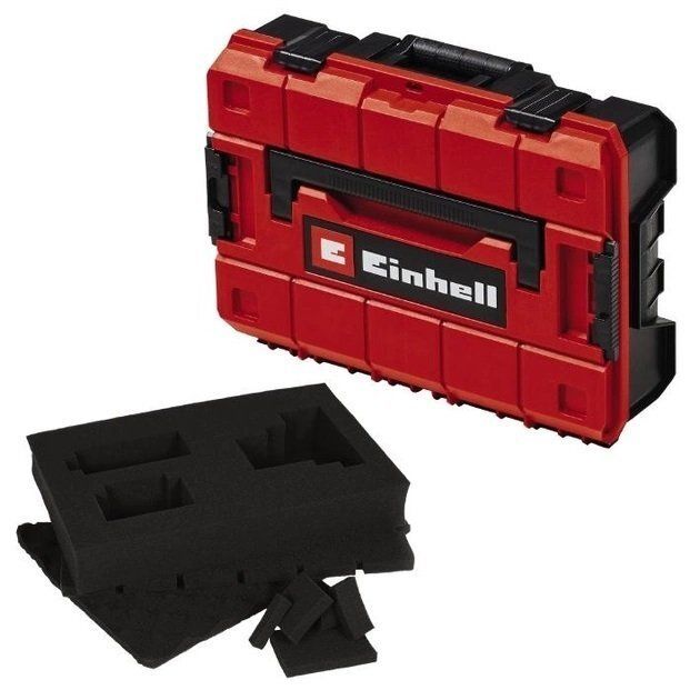 Кейс для інструменту Einhell E-Case S-F, 13.1х44.4х33см, поролоновий вкладиш Grid Foam Set, пластик
