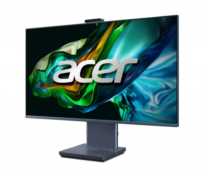 Комп'ютер персональний моноблок Acer Aspire S32-1856 31.5" QHD, Intel i7-1360P, 32GB, F1024GB, UMA, WiFi, кл+м, Lin, сірий