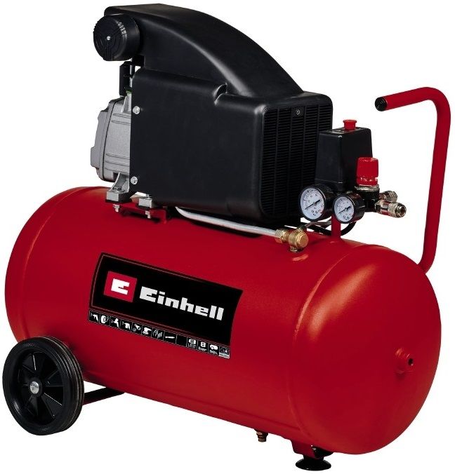 Компресор повітряний Einhell TC-AC 270/50/8, масляний, 1800Вт, 50л,  270л/хв, 8бар, 30.08кг