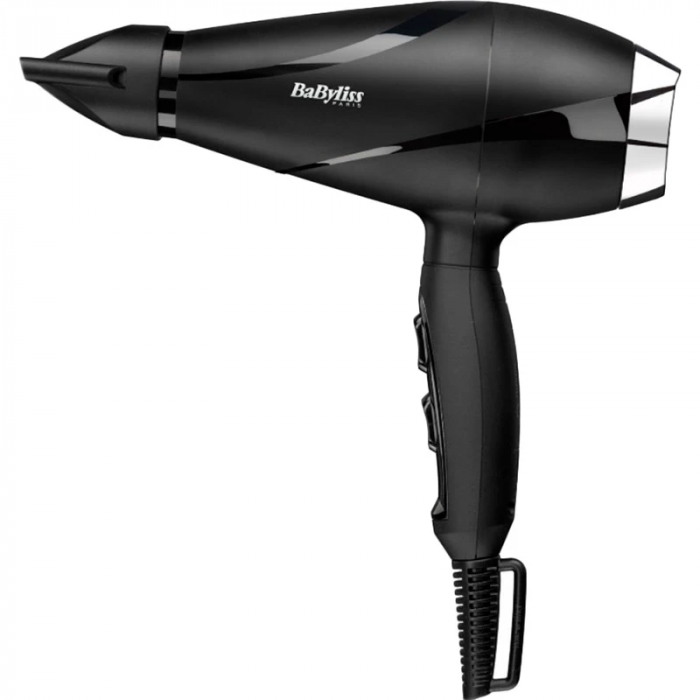 Фен Babyliss, 2200Вт, 2 режими, дифузор, іоніз-я, хол. обдув, чорний