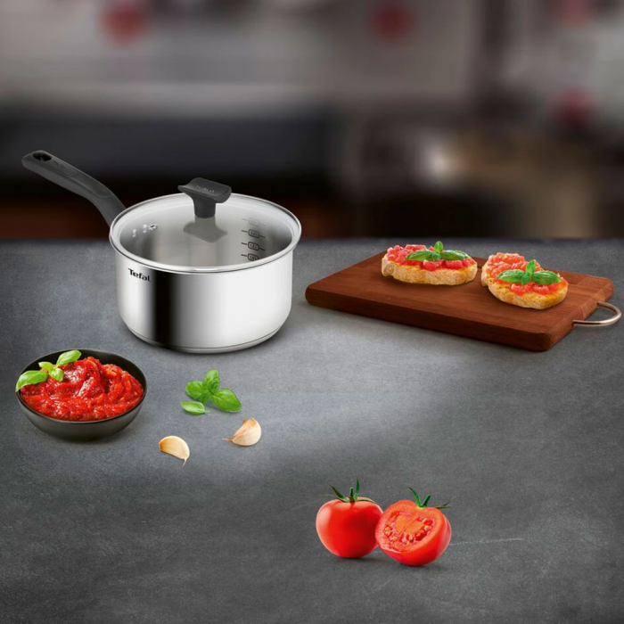 Набір посуду Tefal Delicious, 6предметів, нержавіюча сталь, бакеліт, скло