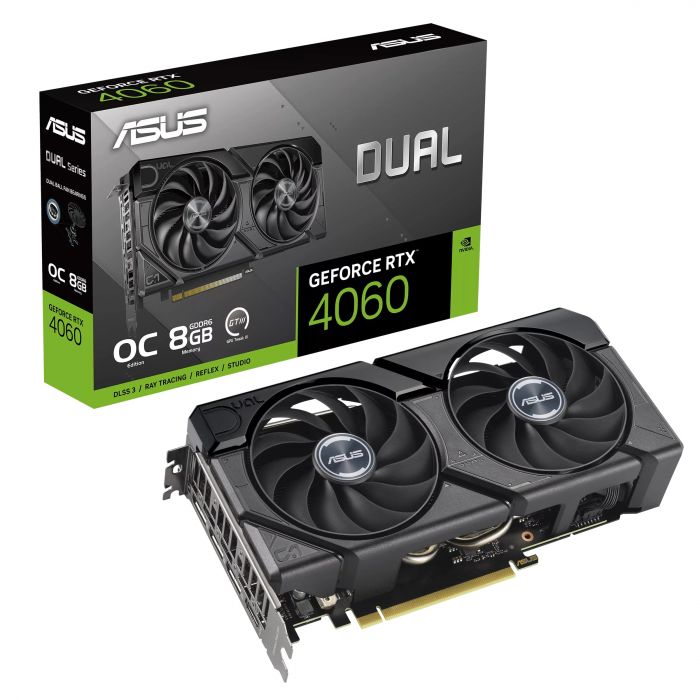 Відеокарта ASUS GeForce RTX 4060 8GB GDDR6 DUAL OC EVO DUAL-RTX4060-O8G-EVO