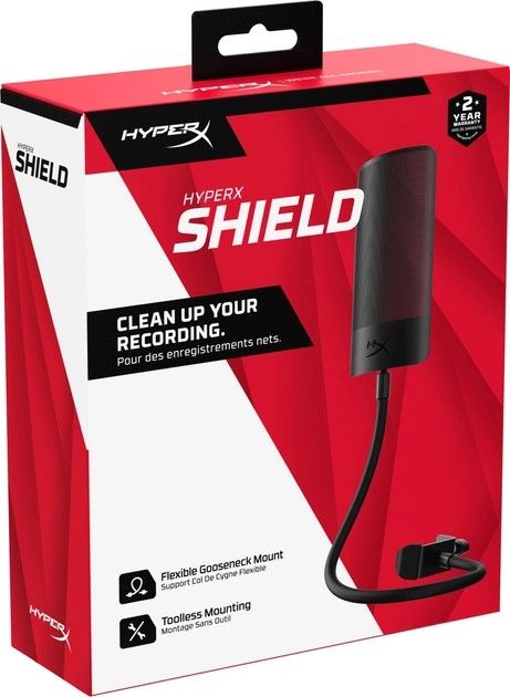 Поп-фільтр HyperX Shield Mic, чорний