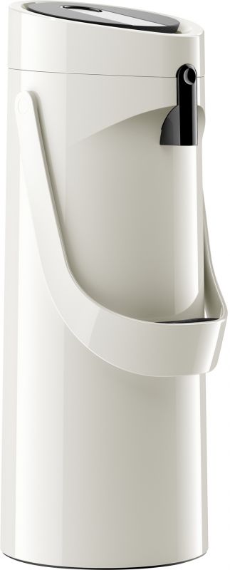 Термос Tefal Ponza Pump, 1.9л, пластик, скло, білий