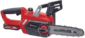 Пила ланцюгова акумуляторна Einhell GE-LC 18/25 Li Set, PXC, 18В, шина 25см, 4.3м/с, акум. 3,0Ah і зарядний пристрій, додатковий ланцюг, 3.6кг