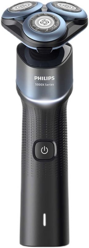 Бритва електр. Philips роторна Series 5000X, 4.5Вт,  бритв.головок-3, Li-Ion, сух.+волог., чорно-синій
