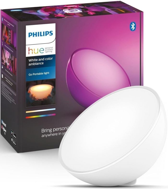 Світильник портативний розумний Philips Hue Go, 2000K-6500K, RGB, ZigBee, Bluetooth, димування