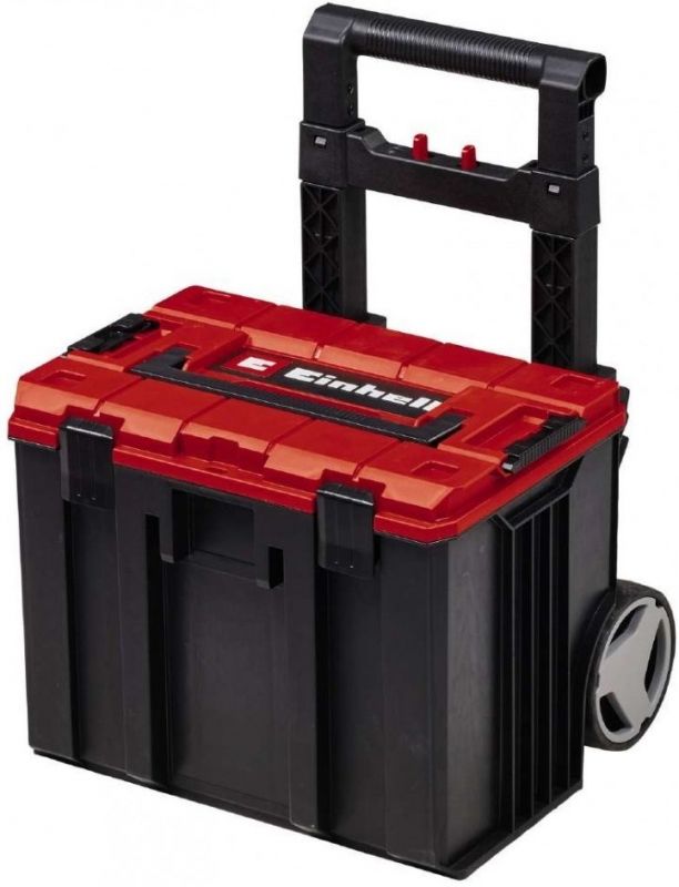 Ящик модульний для інструменту Einhell E-Case L, на коліщатках, телескопічна ручка, 40.6х44.4х35.5см, пластик