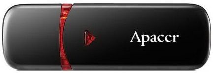 Накопичувач Apacer  32GB USB 2.0 Type-A AH333 Чорний